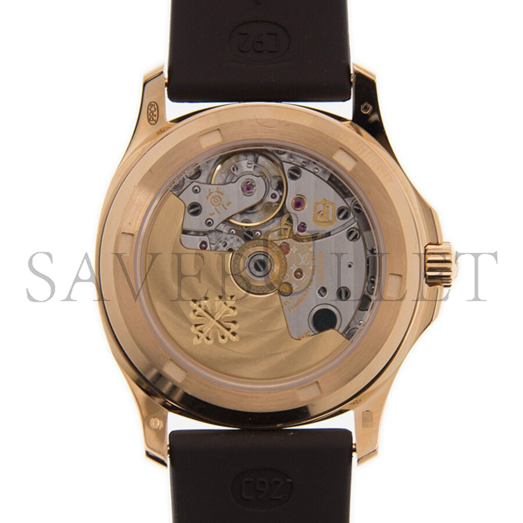 P**ek Ph**ppe aquanaut luce automatic diamond brown dial ladies watch 5068r-001